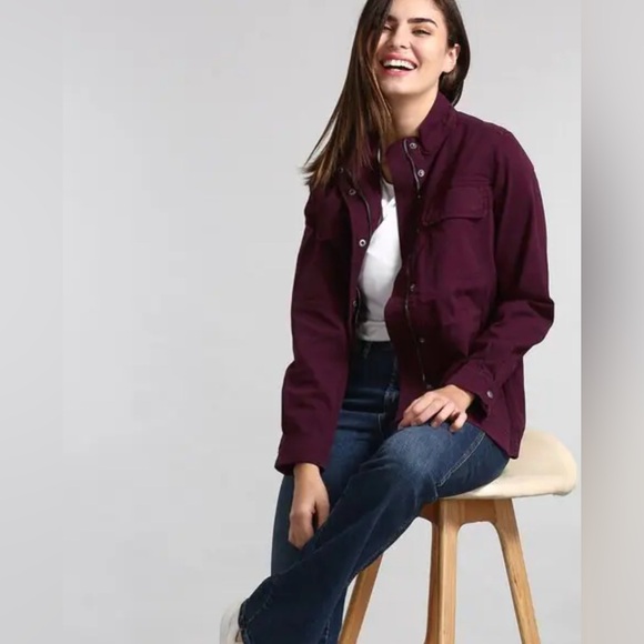 GAP Jackets & Blazers - GAP Maroon lightweight  Utility Jacket